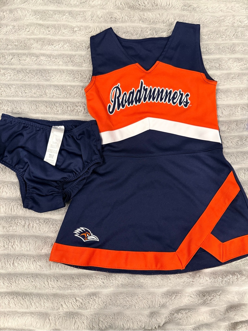 UTSA Roadrunners Girls' Navy and Orange Cheer Dress